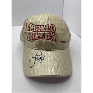 Gold & Mesh Trucker Hat Embroidered Signed By Pupil Rivera See Pictures